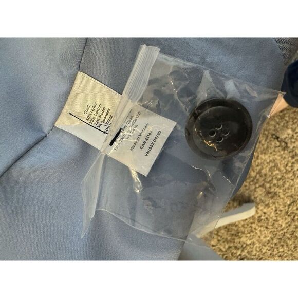 Talbots Light Blue Long Sleeve Collared Ponte Aberdeen Knit Blazer Jacket Sz 22W - Picture 5 of 5